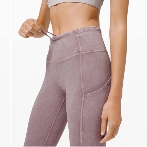 lululemon athletica Pants - 1035 lululemon Fast and Free Tight II 25" - Size 0 - Ice Dye Purple W5CTRS